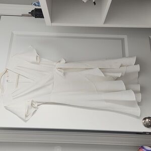 Altar'd State White Asymmetrical Wrap Dress